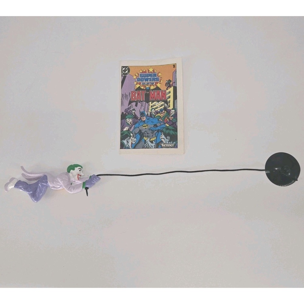 1989 Applause Batman Joker Suction Cup Figure Kenner Super Powers Comic Lot